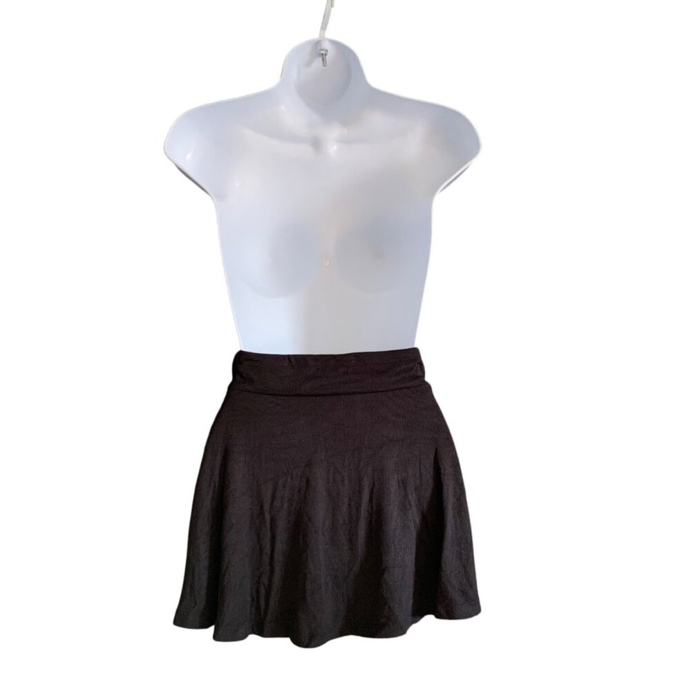 Art Class Junior Black Stretchy Skater Skirt Skort w/ Built-In Short Size Small - Picture 7 of 12